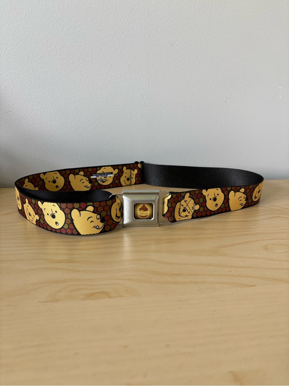 Buckle-Down Winnie the Pooh Honeycomb Print Belt 🍯 🐻